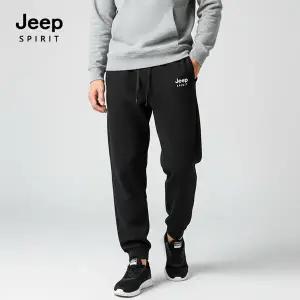 JEEP SPIRIT 지프로고 트레이닝 조거팬츠 블랙 (JSSPPT236)