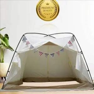 공간활용 난방 텐트 킹사이즈 침대 원터치 난방 텐트 더블 3인용