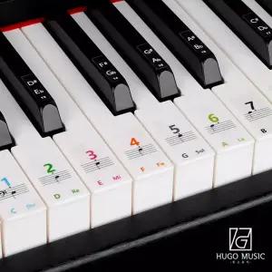 위고뮤직 피아노 건반 정전기 계이름 음계 스티커 신디사이저