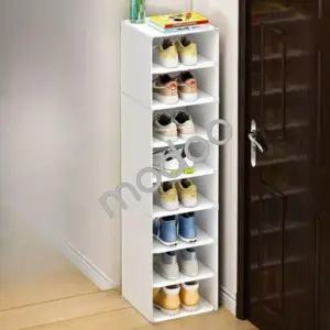 현관 장 슬림 블루 선반 정리대 수납 미니