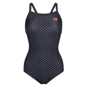 레노마수영복 HC04 폴리백증정 여성 하트 X백 실내수영복 / LS2G811(BK,DN)