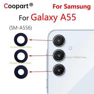 삼성 호환 갤럭시 호환 A55 5G SM-A556 교체 용 새 Coopart 후면 카메라 유리 렌즈 접착 스티커 포함