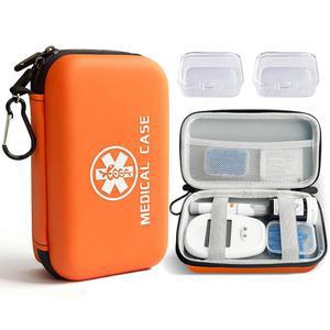 티날아트 정리함 휴대용 케이스 키트 공급 여행용 측정기 보관 가방 전용 오렌지 T2