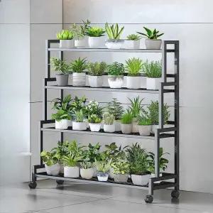꽃가게 화분대 거치대 식물받침대 3단 3겹 진열대