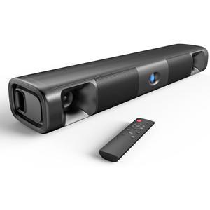 스마트 TV용 사이인 사운드 바, 듀얼 베이스 드라이버와 깨끗한 음성을 갖춘 60W 블루투스 5.3 TV-ARC /광학 /AUX TV /PC /게이밍 /프로젝터, 17인치, 월 마운트 가능