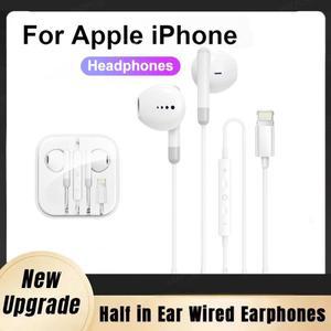 애플 라이트닝 아이폰 15 16 14 13 12 11 프로 맥스 미니 X XS XR 7 8 6 플러스 SE용  유선 이어폰 헤드폰