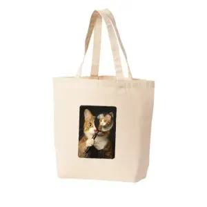 에코백 다양한 사이즈 돋보기 고양이 CATS EYE 프린트에코백