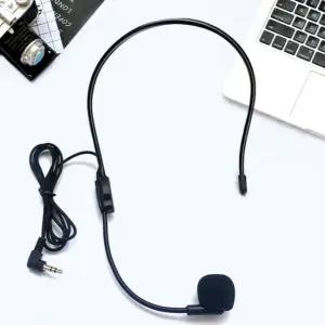 헤드 마이크 초경량 가이드용 강연용 회의용 마이크 유선 목걸이형 강의용 강사용 헤드셋 휴대용 세트 교사