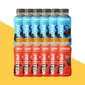 랩노쉬 단백질 드링크 대용량 세트 350ml 총12개 (쿠키앤크림맛 라떼맛 각6개)