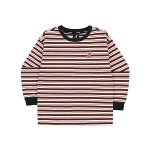 [캉골키즈](강남점)릴랙스드 핏 스트라이프 롱 슬리브 티셔츠 SA 0211 다크 그린 (ASACRT02110DN)