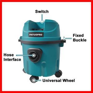 무선 진공 청소기 Makita 18V 배터리용 바퀴가 있는 습식 및 건식 2-In-1 고출력 흡입 집진기(배터리 없음)