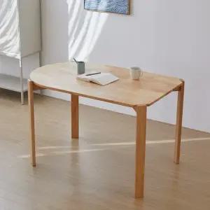 오르 반타원 원목 식탁 1000 1200 단품)