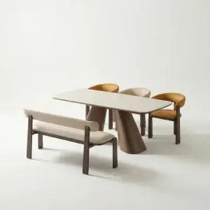 린아크 세라믹 6인 식탁세트 벤치1개+의자3개)