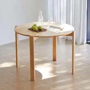 오르 원형 원목 식탁 800 1000 단품)