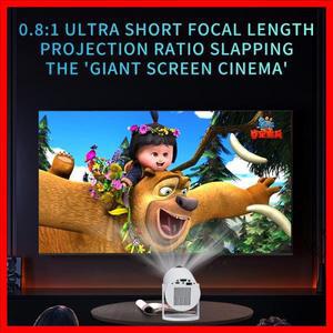 2026 신형 휴대용 프로젝터 HY300pro+S2 4K 안드로이드 13 8000루멘 WiFi 6 극장 스피커 720P HD 지원 360