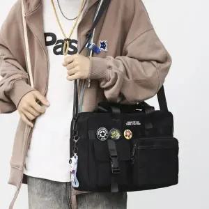 (색상 아이보리)남여 대학생 학원가방 보조가방 크로스백 매신저백