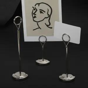 이즈벨 메모 명함 홀더 쇼클립 50x 110mm 가격표 꽂이 메모지 집게