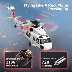 WLtoys K270 RC 헬리콥터 2.4G 6축 자이로스코프 4채널 고도 유지 광학 흐름 브러시리스 원격 제어 장난감