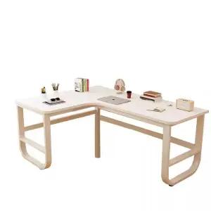 ㄱ자 화이트 코너 기역자 책상 1인용 L형 미드센츄리