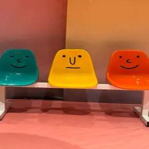 3인용 버스정류장 의자 대기 식당 공원 철제 플라스틱 벤치 테라스