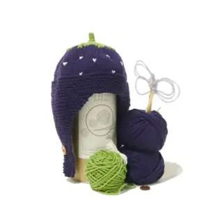 멜로우스토리 블루베리 바라클라바  단추 -니팅키트