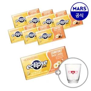 이클립스 플러스 허브캔디 꿀레몬향 30gx8개입+증정 (엠앤엠즈 유리컵 1개)