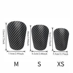 1쌍 축구 정강이 보호대 카본 파이버 미니 초경량 훈련 장비