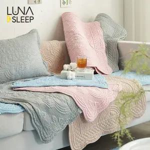 [와이드4인용]목화솜 자수퀼팅 통워싱 소파패드 1+1 세트(+멀티매...