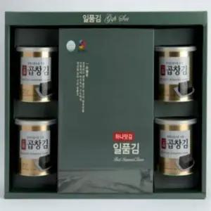 캔김 선물세트 일품 곱창김 조미 대천 전장 김 5입 4캔 추석 명절 선물 세트 세아커머스