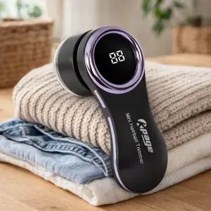 케이페이지 보풀제거기 KLR-10P 블랙 6중날 LED디스플레이 고속회전 C타입