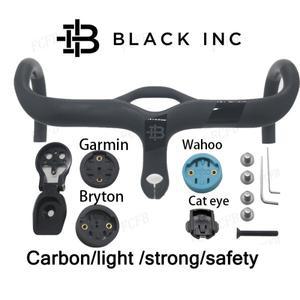 블랙 인크 로드 바이크 카본 스템 일체형 자전거 핸들바 (28.6mm 포크용, 내부 케이블 라우팅) 부품