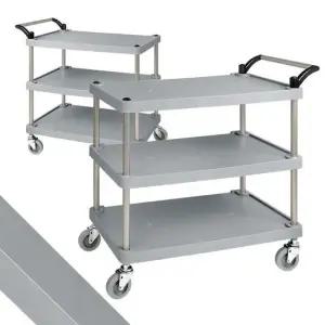 플라스틱써빙카트3단 중 서빙카트 운반 식당 운반카 웨건써빙카 서빙카주방 이동식웨곤