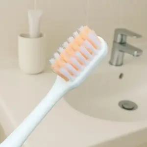 ( )칫솔 미세모칫솔 데일리 휴대용 미세모 개입 오렌지