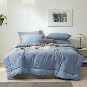 [롯데백화점]박홍근홈패션 비스코 포트리 2 60수 고밀도 바이오워싱 면 100 차렵베개세트 싱글(S)