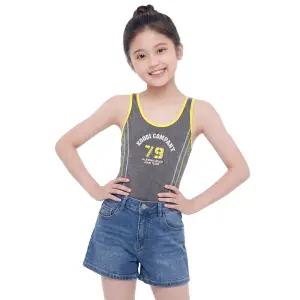 쿠기 여아동 원피스 U자형 실내수영복 KG-J588