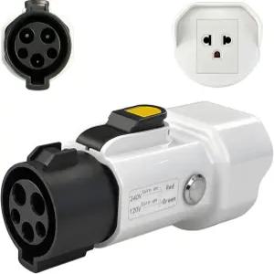 J1772에서 NEMA 5-15/5-20 어댑터 휴대용 전기차 충전소 방전 변환기 전기 자전거 스쿠터 및 일륜 충전용