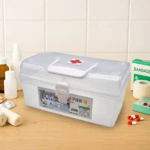 [골드스마일]TBZ 직사각 비상구급함 대형 정리함 응급처치 박스 구급상자 약통