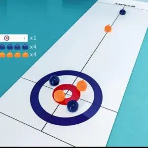 교구 게임 세트 미니 학교 보드게임 어린이집 컬링