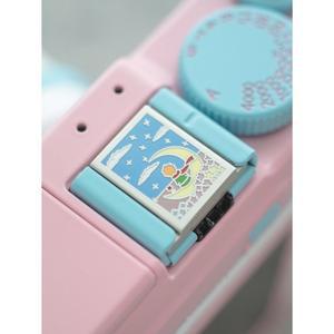 메탈 에나멜 카메라 핫슈 장미꽃 미러리스 커버 필름 왕자와