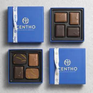 센토 벨기에 수제초콜릿 4입(솔티드 카라멜/어쏘티드 컬렉션) 프리미엄 선물세트