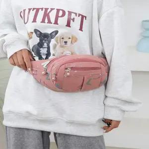 [라일리] Rly 남녀공용 미니 영문 홀로그램 포인트 데일리 힙색