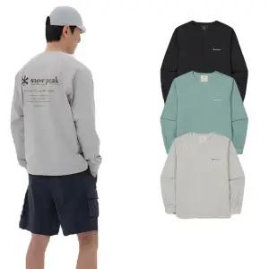 [스노우피크](강남점)남녀공용 씬테크 우븐 맨투맨(S24SMSHT68)