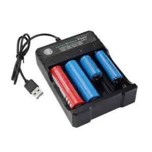 4구 멀티 배터리 USB 충전기 리튬이온배터리 건전지충전기 LED표시 KC인증