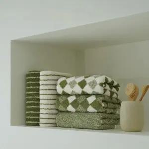 국내생산 호텔수건 10장세트 국내생산 고급 타월 60수 160g 올리브그린