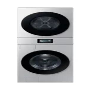 삼성전자 비스포크 그랑데 AI 원바디 Top-Fit WH90F2520BBHT 세탁기 건조기 세트 실버스틸 상하