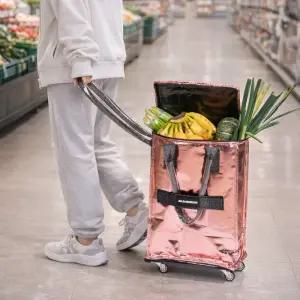 짐샌더슨 롤앤고 쇼퍼백 S 롤링 토트백 카트 바퀴 쇼핑백