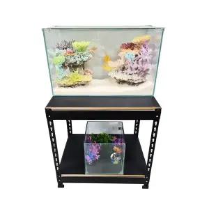 [어밥]어항 선반 받침대 다이 1.5cm 두꺼운 상판 무볼트 블랙 화이트 600X450X600 국내제작