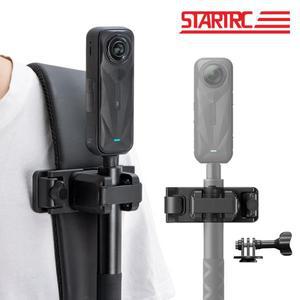 STARTRC 셀카봉 홀스터 백팩 스트랩 클립 마운트 (인스타360 X5 X4 에어 고 울트라 ACE 프로 2용) 조절 가