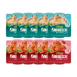 쉐푸드 스파게티 볼로네이즈220G x5개+스파게티 까르보나라220Gx5개