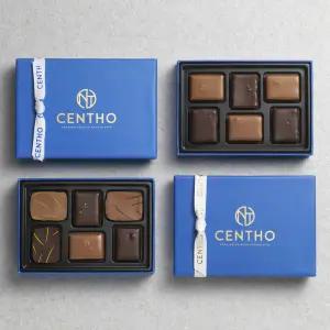 센토 벨기에 수제초콜릿 6입(솔티드 카라멜/어쏘티드 컬렉션) 프리미엄 선물세트